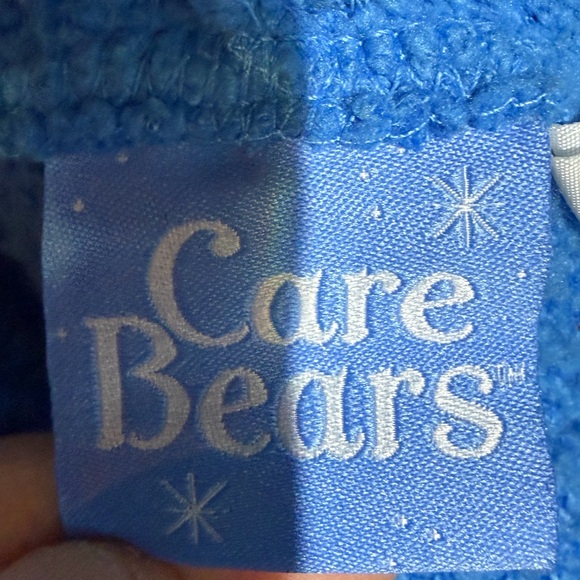 Care Bears Rain Cloud Romper Fluffy Fur Pajama One-Piece Ears Hood Size X-Large - Picture 4 of 10